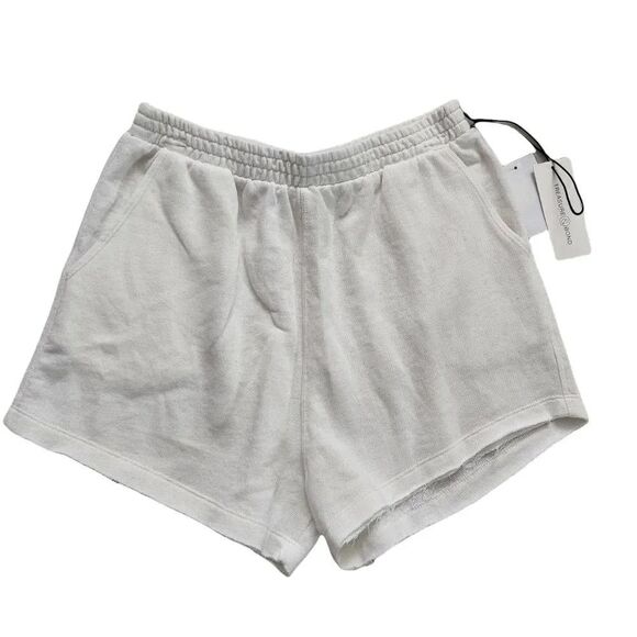 Treasure & Bond Pants - Treasure & Bond Ladies Size Small White Raw Edge Cotton Blend Shorts